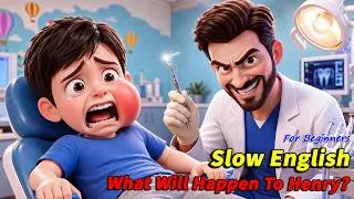 Thumbnail: Henry Was Terrified of the Dentist.. Then Something Amazing Happened! 😱🦷| Slow English Listening(A2)