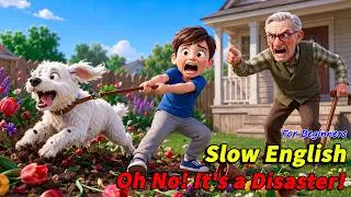 Thumbnail: Henry Thought Mr. John Was Mean... But He Was Wrong! 🌷😢 | Slow English Listening Story (A2 Level)