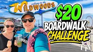 Thumbnail: New Wildwood Boardwalk Challenge! $20 Food, Drinks & Souvenirs Can we do it? 2026 Family Vlog