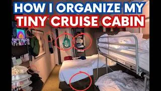 Thumbnail: 13 Ways to Organize Your Cruise Cabin | Cruise Cabin Organization | Cruise Cabin Hacks | Cruise Tips