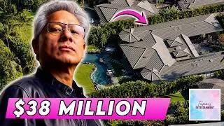 Thumbnail: Jensen Huang's $38 Million Mansion and $53 Million Real Estate Empire | House Tour 2026