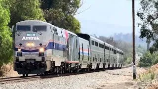 Thumbnail: Amtrak Phase IV Heritage Unit! P42DC no. 164 Leads The Coast Starlight