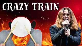 Thumbnail: 🚂 Crazy Train - Ozzy Osbourne | 🎸 Classic Rock Bucket Drumming Play Along