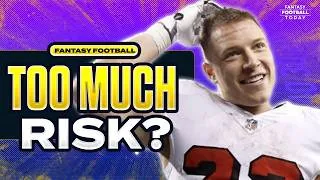 Thumbnail: Are These Fantasy Football Stars TOO RISKY to Draft in 2026? CMC, Puka, Jacobs, Egbuka, & More!