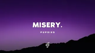 Thumbnail: pupsies - misery. (Lyrics)