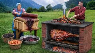 Thumbnail: Cooking Giant Beef Leg In Sweet Mulberry Marinade!