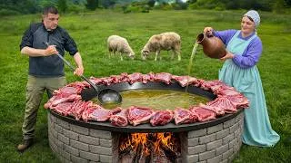 Thumbnail: Cooking A Massive Lamb Pilaf For a Mountain Village Feast!