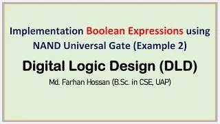 Thumbnail: Lec: 26 | Implementation Boolean Expressions using NAND Universal Gate Example 2 | Bangla Tutorial