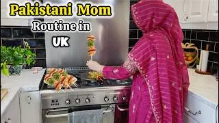 Thumbnail: Mor to Eve Routine of Pakistani mom in Uk 🌸 daily vlog // chicken skewers Recipe