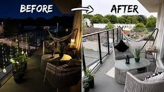 Thumbnail:  Turned My Balcony Into a Cozy Dream Space 🌿 Before & After Makeover
