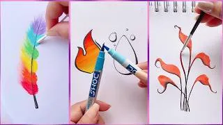 Thumbnail: 12 Easy Creative Art Hacks When You’re Bored || Art Ideas || painting for Beginners