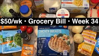 Thumbnail: Week 34 ~ $50/Week Food Budget Challenge for 2