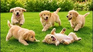 Thumbnail: 🐾🌿 Happy Puppies Running, Playing & Exploring the Beautiful Green Meadow | Dog Sounds | Puppy Video