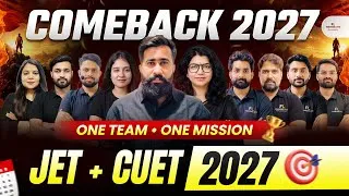 Thumbnail: JET 2027 + CUET ICAR 2027 Best Online Coaching | Comeback 2027 New Live Batch Launch | Hindi Medium