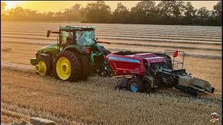 Thumbnail: NEW Massey Ferguson SB.1436DB Double Baler in Action! | Wheat Straw Baling in Ohio