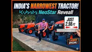 Thumbnail: Kubota ने लॉन्च किया भारत का सबसे पतला ट्रैक्टर - खेती की पैदावार होगी 3 गुना!  #tractor