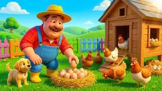 Thumbnail: Meeting Different Farm Animals 🐄🐑🐓 | A Happy Farm Story | Nursery Rhyme for Kids