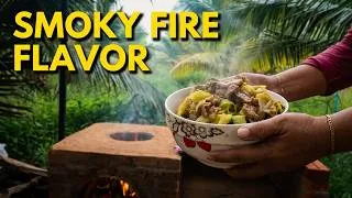 Thumbnail: Rustic Wood-Fired Cooking: Green Papaya Beef Stir Fry