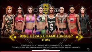 Thumbnail: WWE 2K19 8 Women Divas Title Match