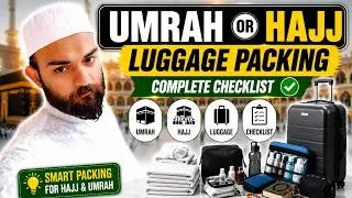 Thumbnail: Umrah Or Hajj Luggage Packing | Complete Complete Checklist | Smart Packing for Hajj And Umrah