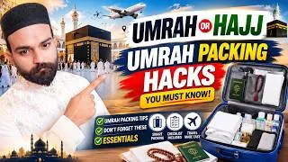 Thumbnail: Umrah Or Hajj Umrah Packing Hacks You Must Know | Umrah Packing Tips | Don't Forget These Essentials