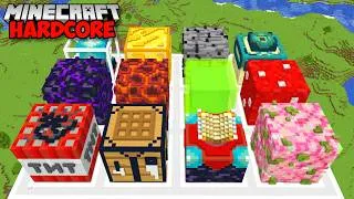 Thumbnail: I Built The WORLDS BIGGEST BLOCKS In Minecraft Hardcore