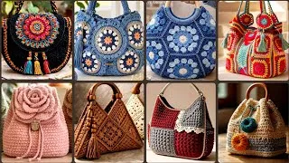 Thumbnail: Very fabulous and stylish crochet 🧶 art and craft handmade bags for girls/women's 
