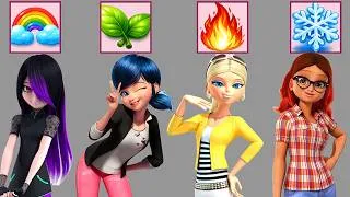 Thumbnail: Epic Glow Up! Elemental Queens Transformation ✨ | Ladybug, Chloe, Alya & Juleka