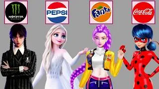 Thumbnail: Soda Glow Up! Wednesday, Elsa & Ladybug Get Extreme Makeovers 🥤✨