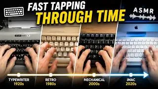 Thumbnail: ⌨️ FAST TAPPING THROUGH TIME ⚡ From Typewriter to iMac Keyboard ASMR #asmr #fastasmr #tapping