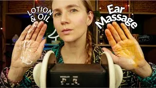 Thumbnail: Binaural ASMR 👂 Lotion & Oil EAR MASSAGE