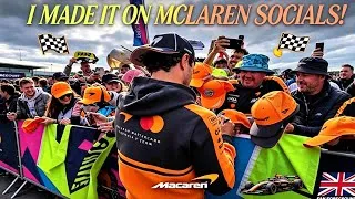 Thumbnail: 🏁 I GOT ON MCLAREN SOCIALS TWICE! 🚗  My Silverstone British GP Vlog