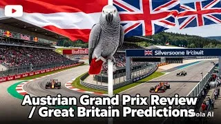 Thumbnail: 🏁 Austrian GP Review 🇦🇹 + British GP Predictions 🇬🇧 | Special Guest Dudley the Parrot!