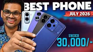 Thumbnail: TOP 5 Best Phone Under 30000 - JULY 2026 💫 5G Phone Under 30000