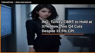 Thumbnail: ING: Turkey CBRT to Hold at 37% Now, Two Q4 Cuts Despite 31.5% CPI