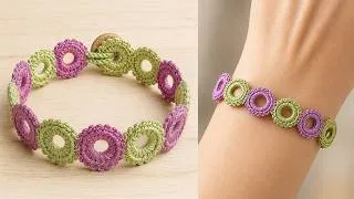 Thumbnail: WoW ✅ Beautiful Crochet Bracelet Pattern 💫 Step By Step For Beginners Easy & Unique Crochet Bracelet