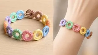 Thumbnail: Easy Crochet Bracelet Tutorial Step By Step Crochet Cute bracelet pattern gift Idea