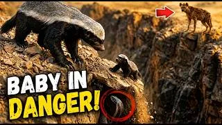 Thumbnail: Honey Badger Mother Risks Everything to Save Her Cub!