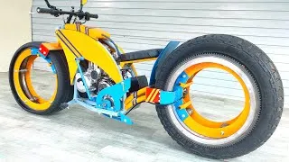 Thumbnail: Build Awesome Hub-less Wheels Motorbike And Use High Power Engine 300cc