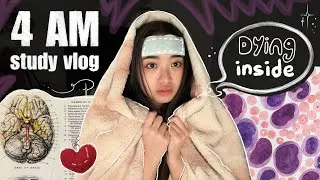 Thumbnail: Trying to study at 4AM except I'm sick and everything goes wrong