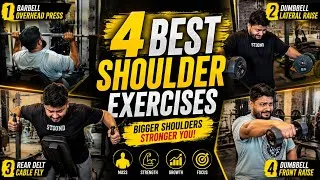 Thumbnail: 4 Best Shoulder Exercises for Massive Shoulders | Build Bigger & Stronger Delts