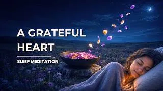 Thumbnail: Fall Asleep with Gratitude (Wake Up Feeling Happier) – Gratitude Meditation for Sleep