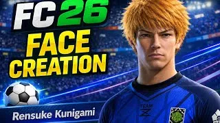 Thumbnail: FC 26 Rensuke Kunigami Face Tutorial | Blue Lock Character Creation