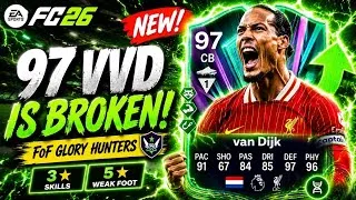 Thumbnail: 97 FOF GLORY HUNTERS VIRGIL VAN DIJK IS BROKEN! 😱 FC26 Ultimate Team Review