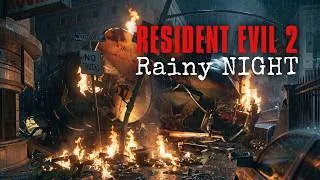 Thumbnail: A Rainy NIGHT at the RPD | Resident Evil 2 | AI Remake Concept