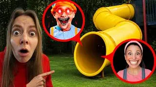 Thumbnail: WE FOUND SLIDE EATER vs BLIPPI! THE DRONE CAUGHT MS.RACHEL IN REAL LIFE