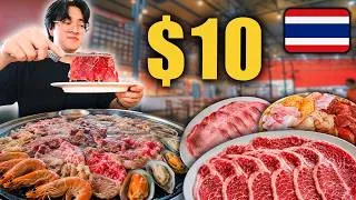 Thumbnail: $10 UNLIMITED Thai Street Food BBQ, BEST Beef Buffet in Bangkok, Thailand! 🇹🇭