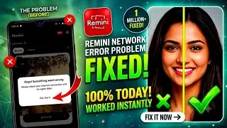 Thumbnail: Remini "Oops! Something Went Wrong" Fix | Remini  Network Error Solution Today
