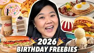 Thumbnail: ONLY EATING FREE BIRTHDAY FOOD FOR 24 HOURS! 🥳 Birthday Freebies 2026