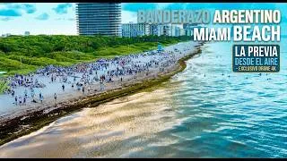 Thumbnail: ASÍ SE VIVE UN BANDERAZO ARGENTINO EN MIAMI BEACH 🇦🇷🔥 Vistas de Dron 4K